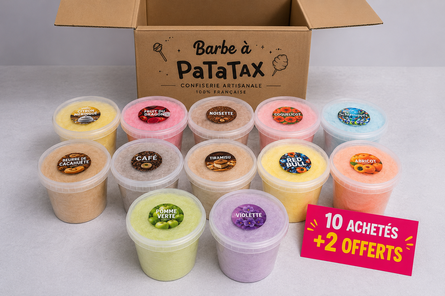 BOX 10 Pots + 2 Offerts