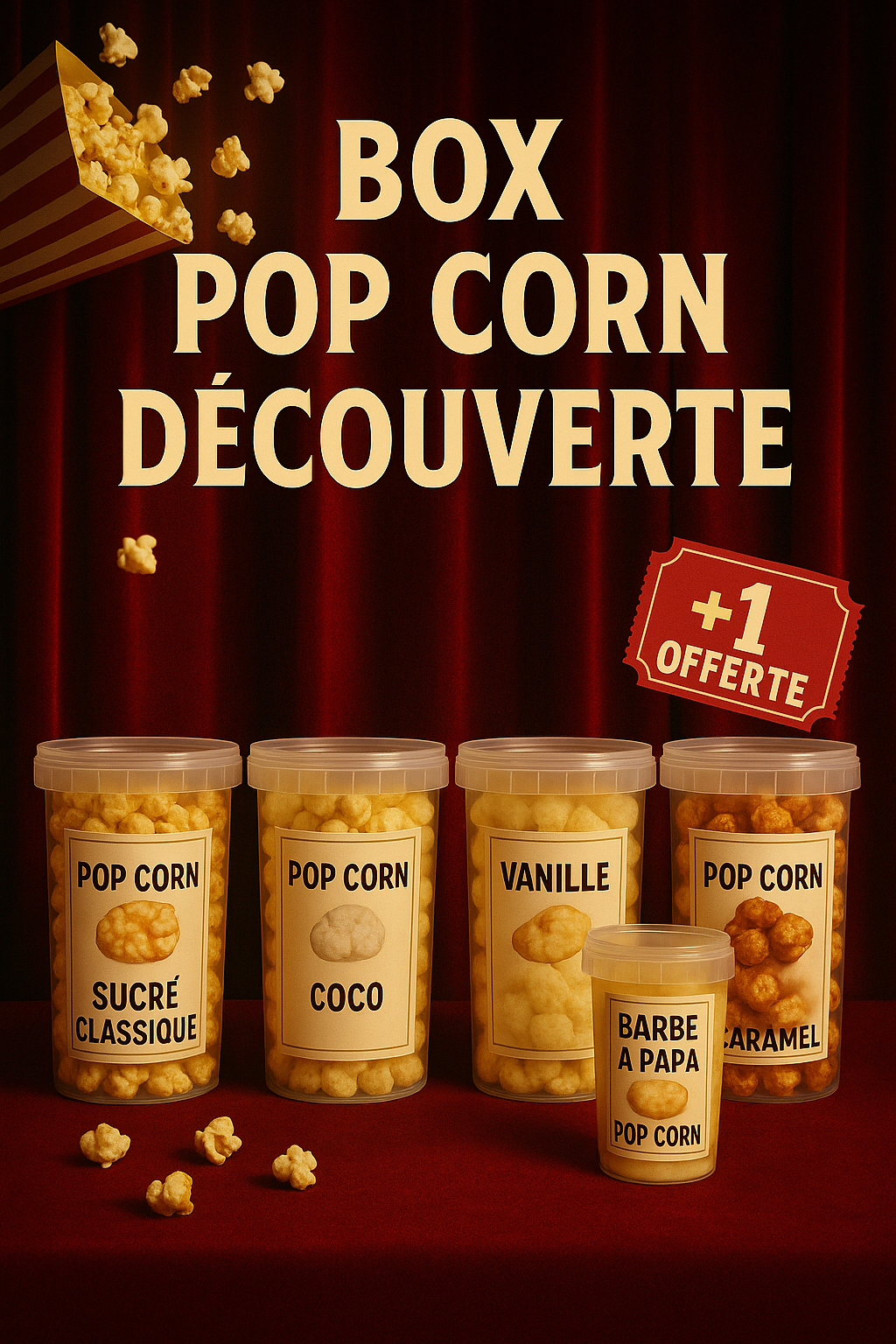 🍿Box Pop Corn Découverte