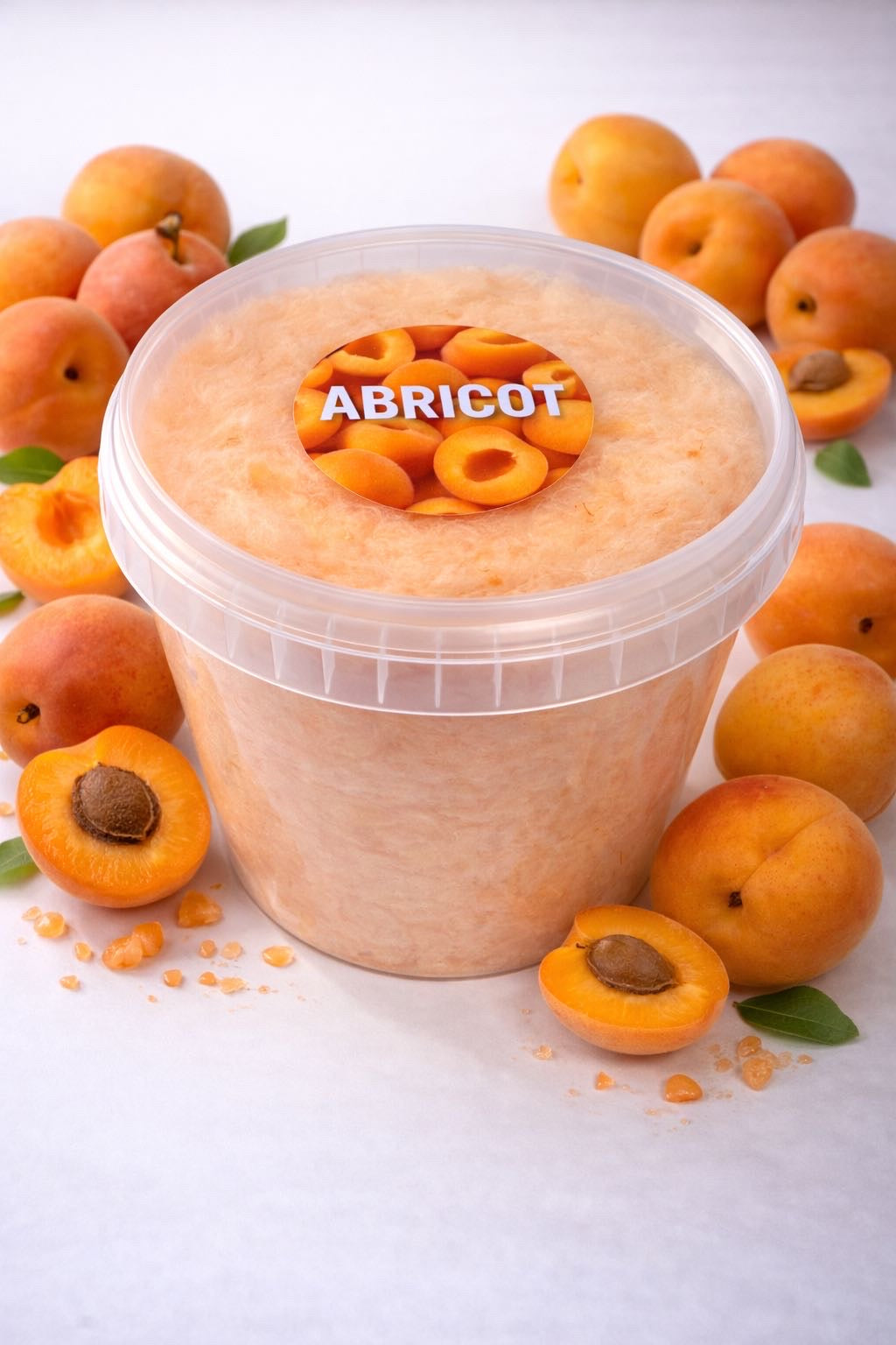 Barbe à papa abricot pot 50g