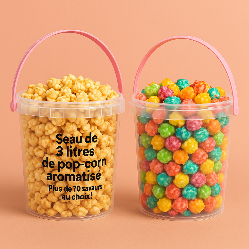 POT de 3L de pop-corn aromatisé
